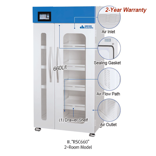 PP/PVC Filtered Reagent Storage Cabinet, 240Lit.