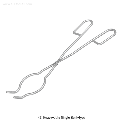 Heavy duty single bent-type crucible tong L150mm